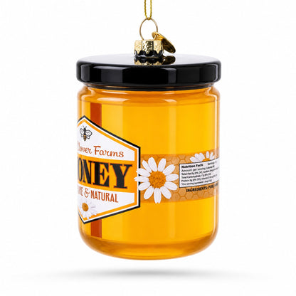 Honey Jar Glass Christmas Ornament