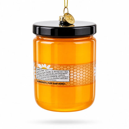 Honey Jar Glass Christmas Ornament