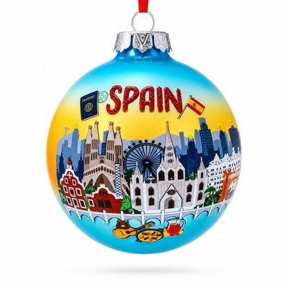 Spain Attraction Glass Ball Christmas Ornament