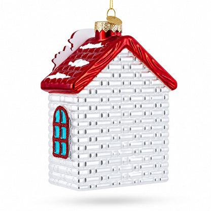 Santa’s Holiday Burger Stand Glass Christmas Ornament