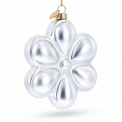 Deviled Egg Platter Glass Christmas Ornament