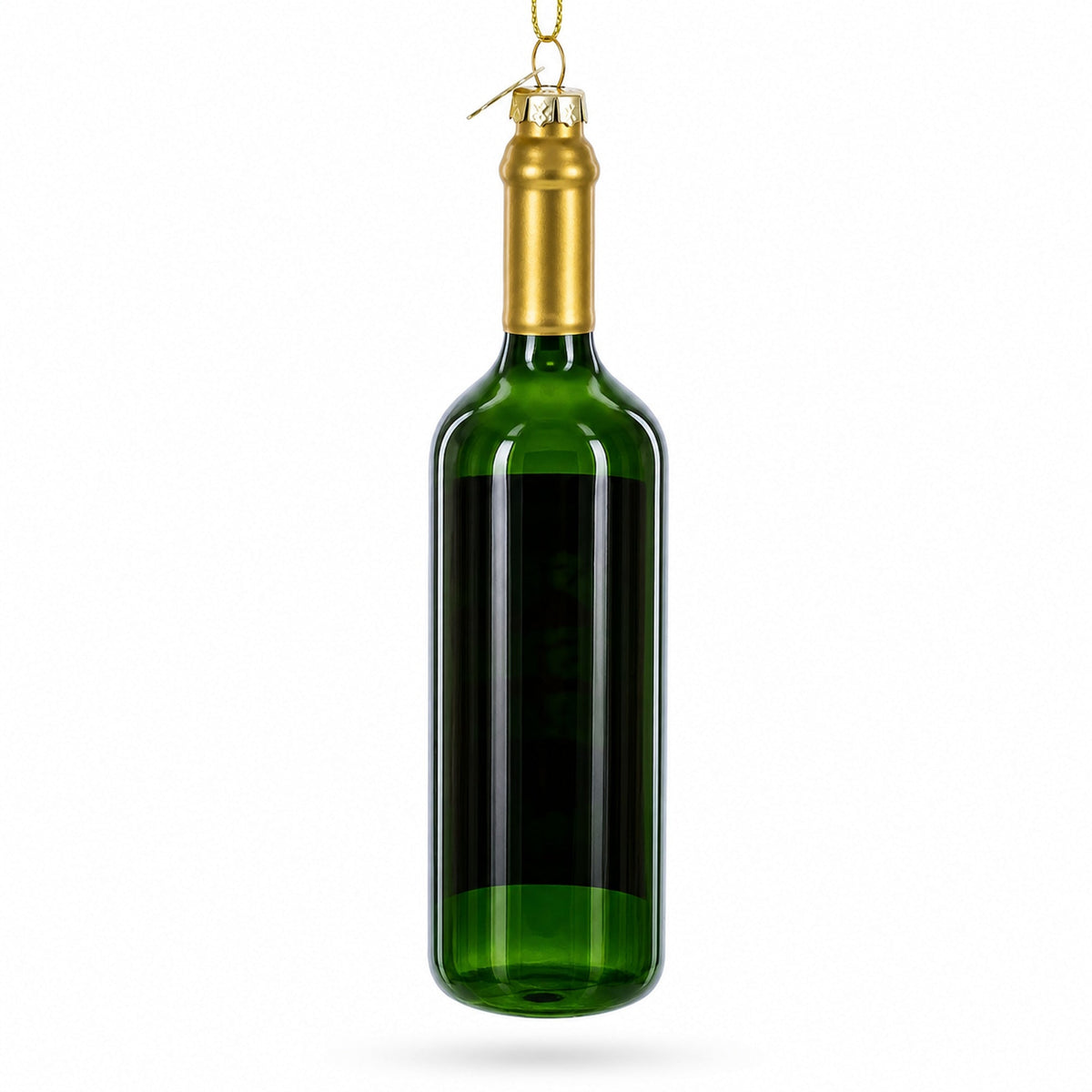 Jingle Juice Wine Bottle Glass Christmas Ornament