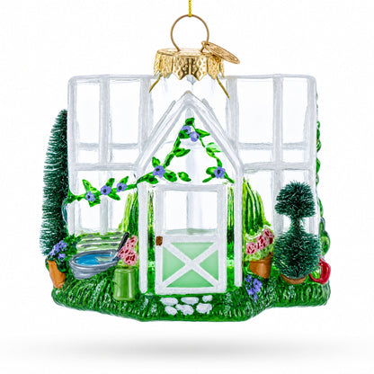 Greenhouse Glass Christmas Ornament