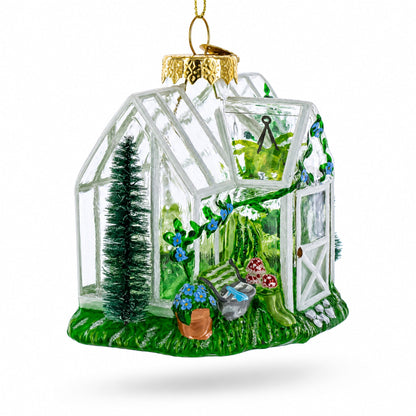 Greenhouse Glass Christmas Ornament