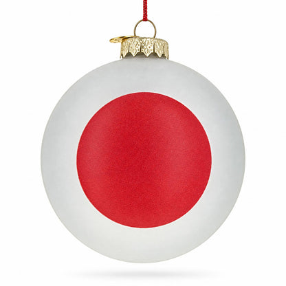 Japan Flag Travel Souvenir Kimono Torii Glass Ball Christmas Ornament