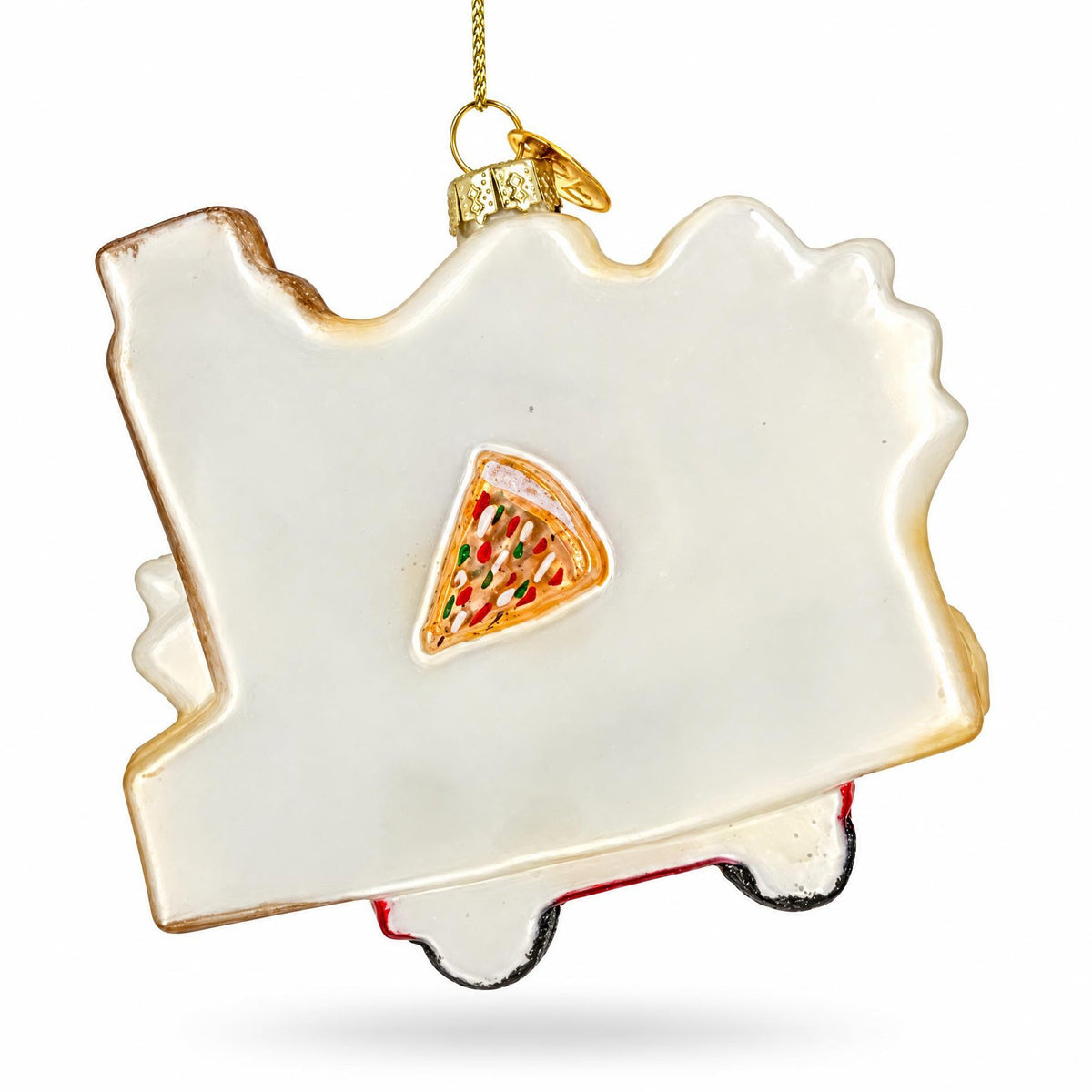 Italy Landmarks Travel Souvenir Glass Christmas Ornament