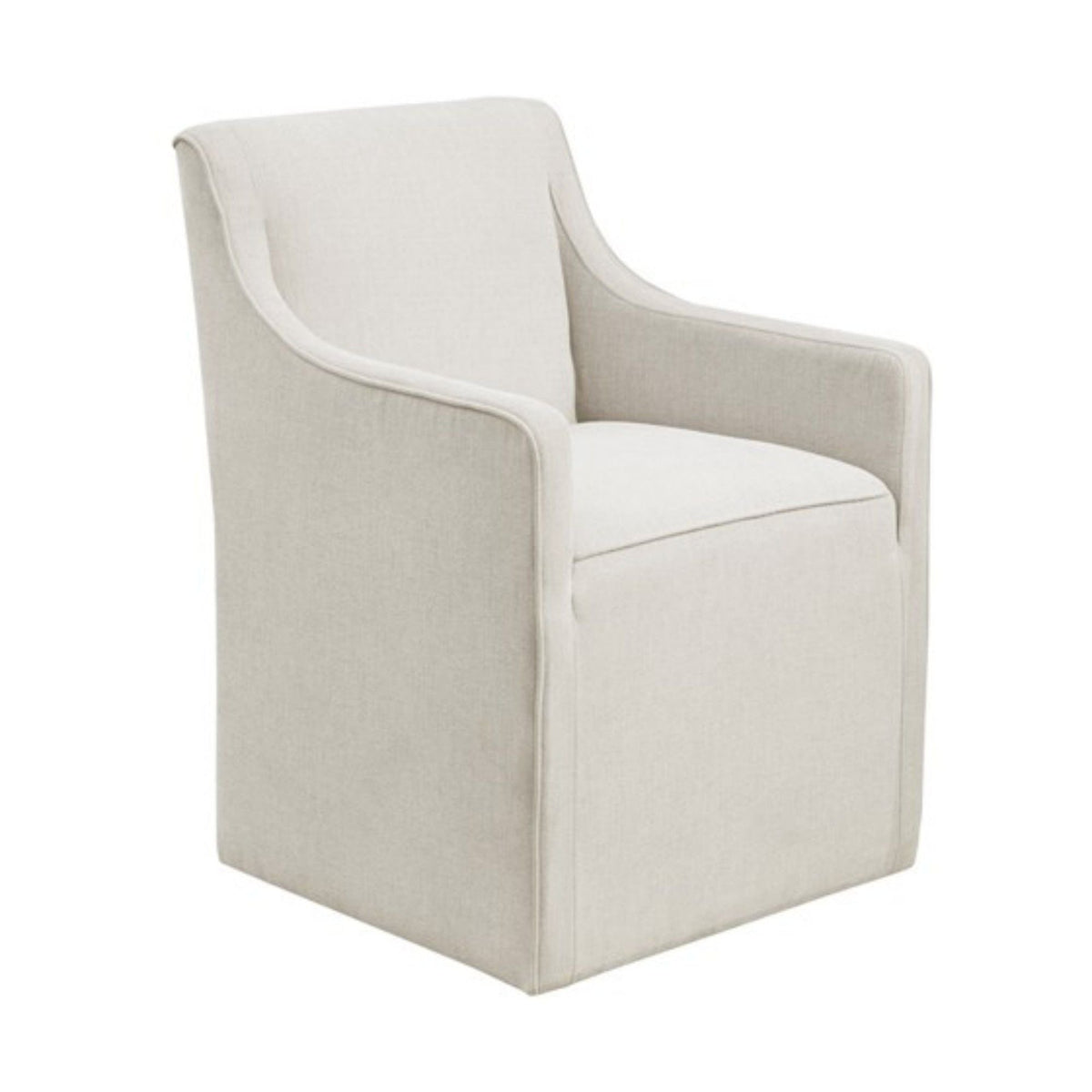 Traditional Skirted Dining Arm Chair