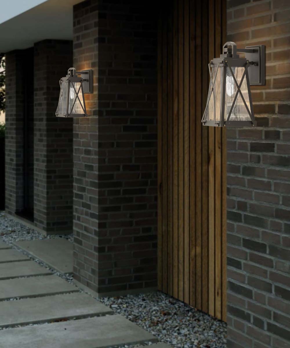 Creighton 1-Light 12"h Small Outdoor Wall-Lantern Antique Bronze Finish by Progress
