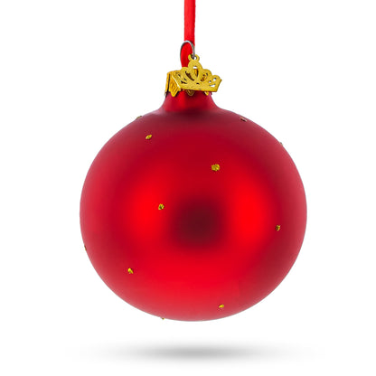 Coffee Lover Glass Ball Christmas Ornament 3.25 Inches