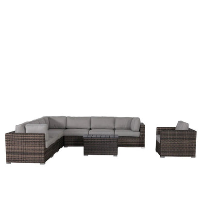 Stylish Entertainment Sectional Set, Outdoor Living