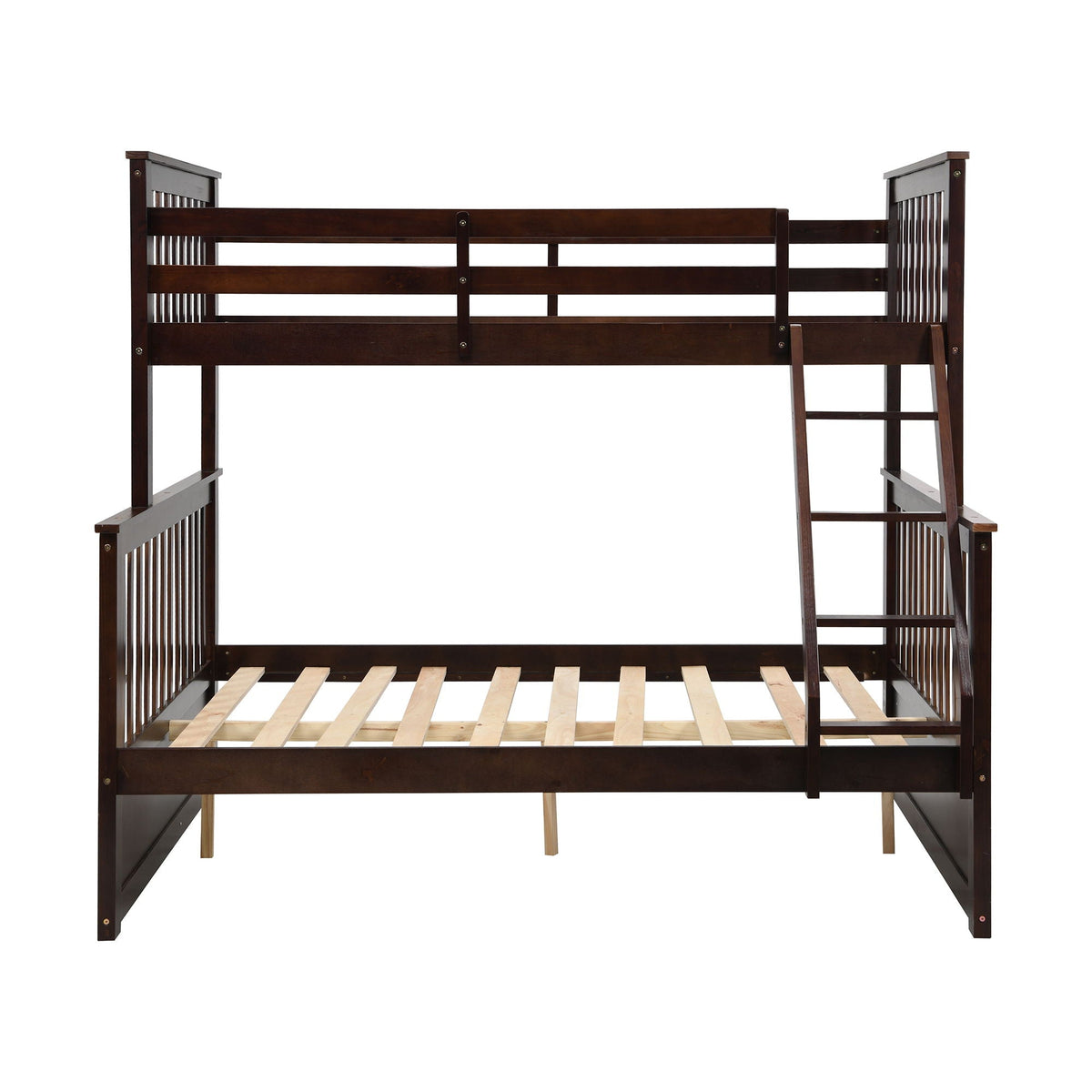 Bunk Bed With Ladder, And Safety Guard Rails