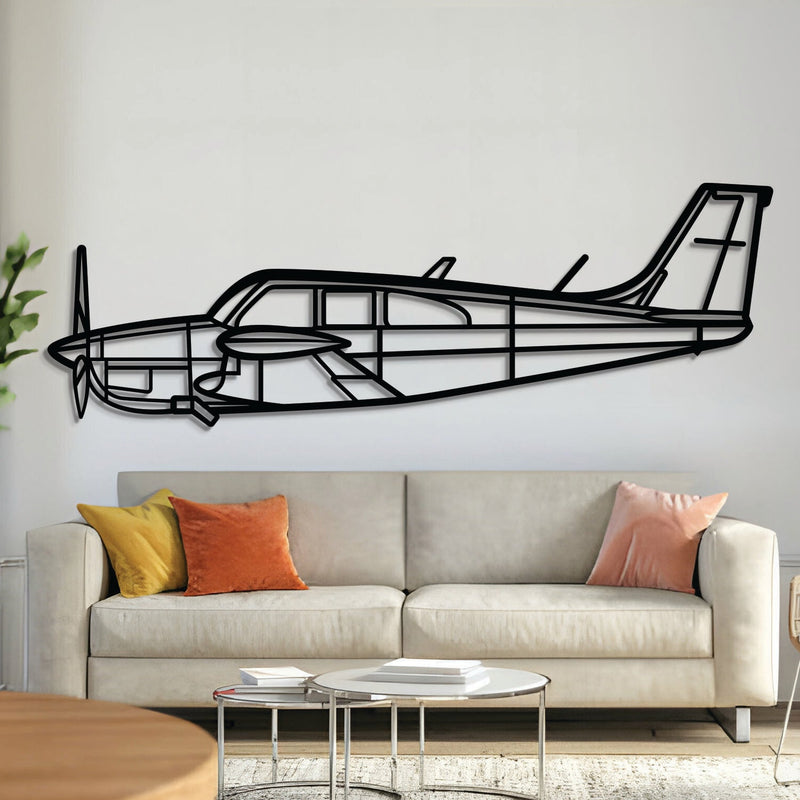 Debonair Metal Aircraft Wall Art - NCP0546, top front view