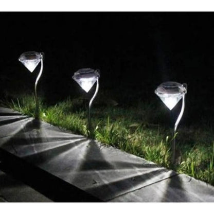 Decorative Diamond-Shaped Solar Ground Light for Garden Pathways