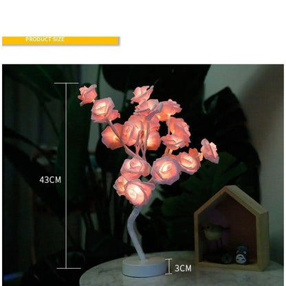 Decorative Flower Lamp with Soft Warm Light for Home Interiors