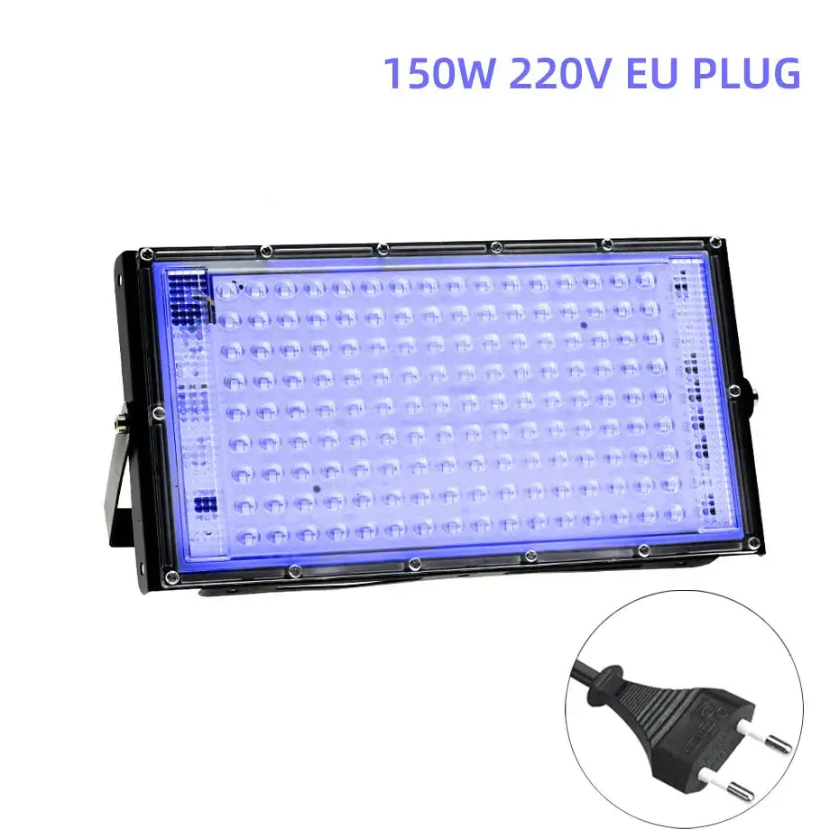 100w led uv blacklight panel for party room bright blue led