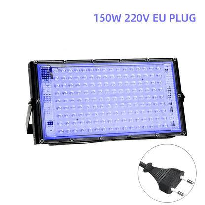 100w led uv blacklight panel for party room bright blue led