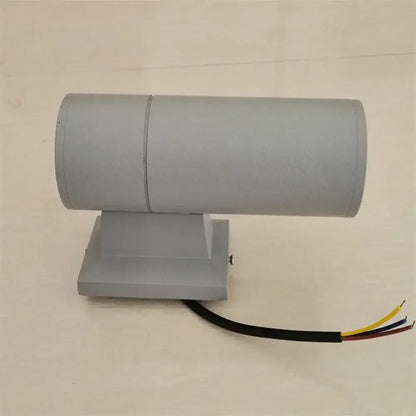 Modern black cylindrical 10w light wall outdoor porch spotlight