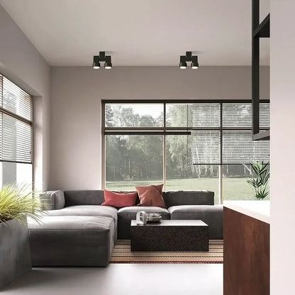 Modern white surface mount downlight living room rotating spotlight