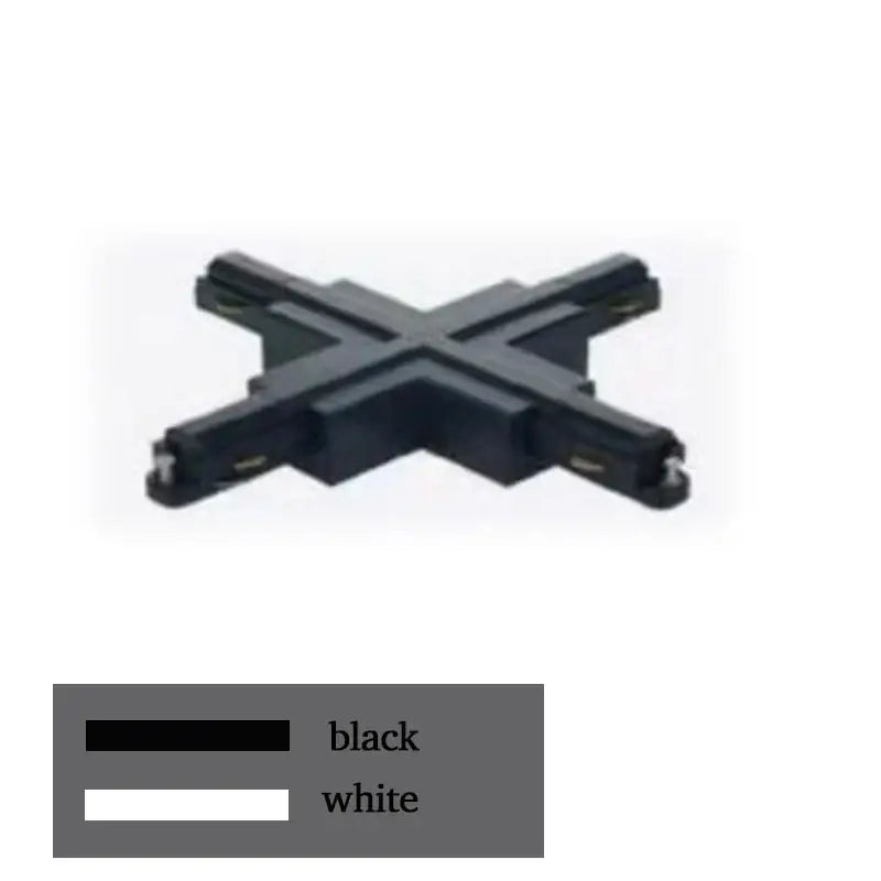 Modern black & white aluminum track rail spotlight fitting kitchen