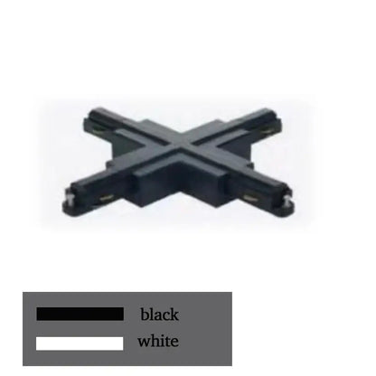 Modern black & white aluminum track rail spotlight fitting kitchen