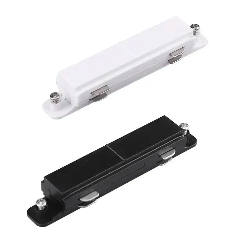 Modern black & white aluminum track rail spotlight fitting kitchen