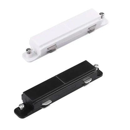 Modern black & white aluminum track rail spotlight fitting kitchen
