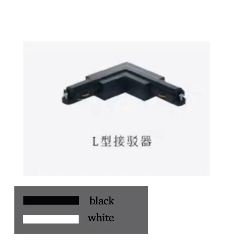 Modern black & white aluminum track rail spotlight fitting kitchen