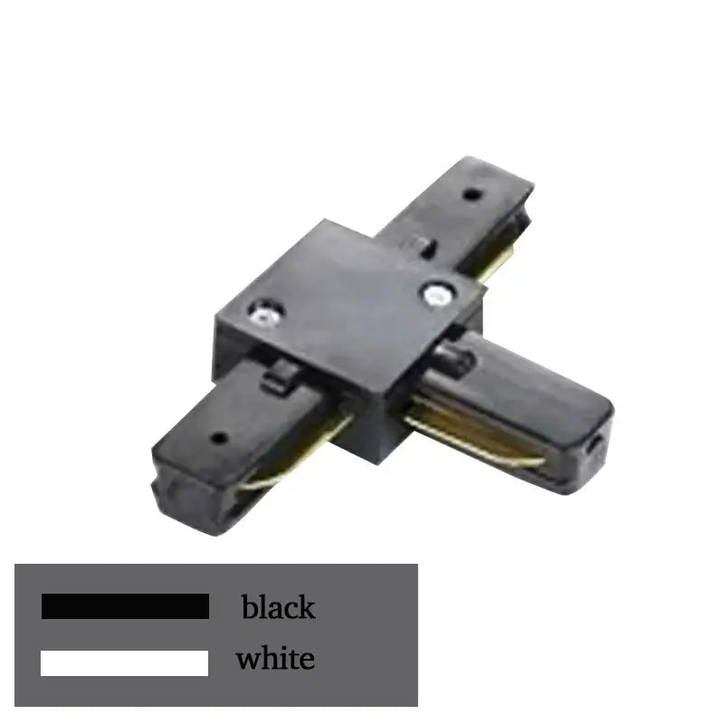 Modern black & white aluminum track rail spotlight fitting kitchen