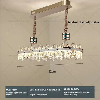Luxury clear & green villa crystal chandelier for living room