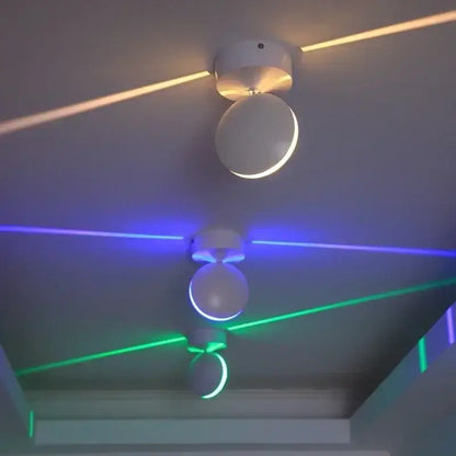 Modern white spherical window wall lamps for hallway lighting