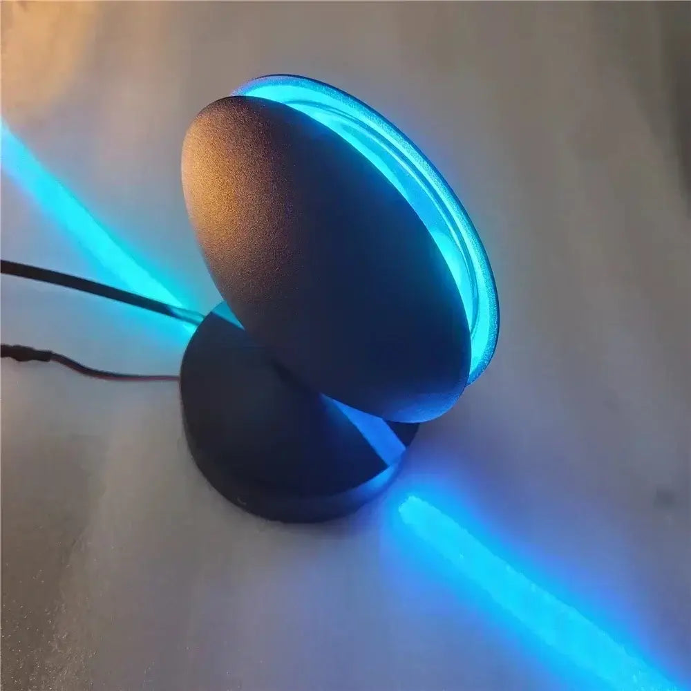Modern white spherical window wall lamps for hallway lighting