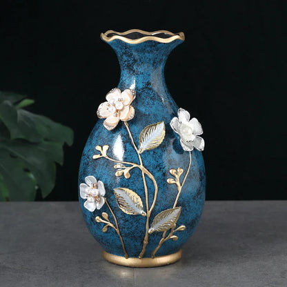 DecorBites™ 3D Ceramic Vase for Dried Flowers Display