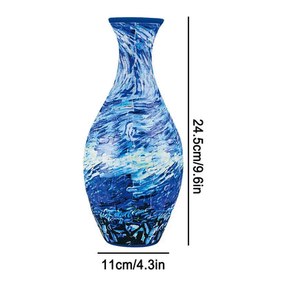 DecorBites™ 3D Puzzle Vase Flower Jigsaw Building Set