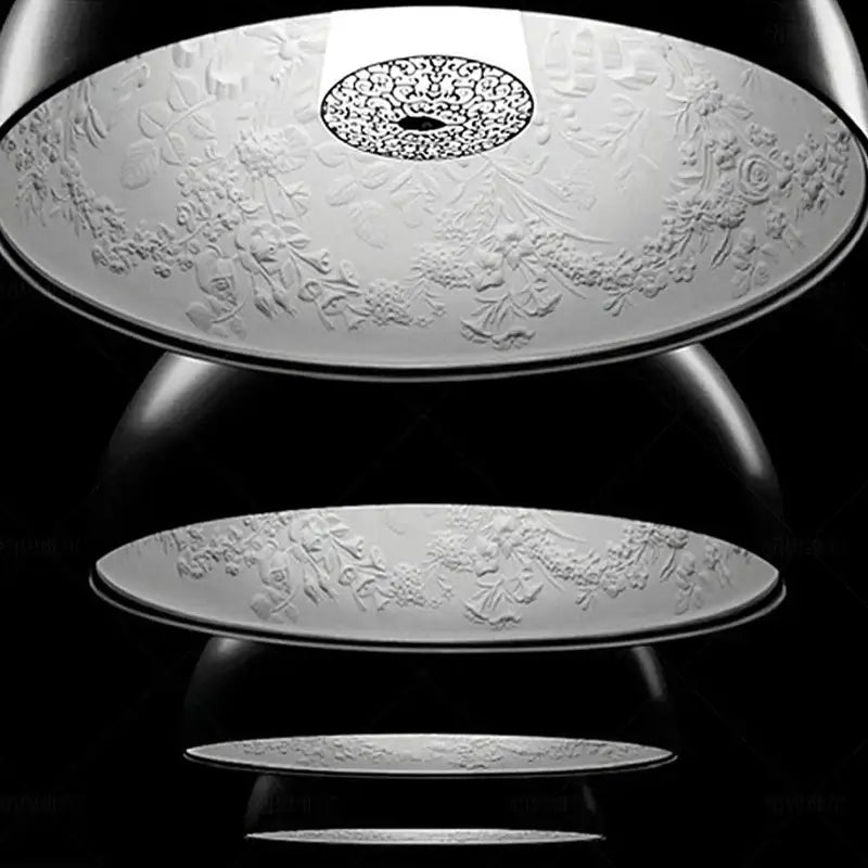 Modern black sky garden resin chandelier dining room pendant light