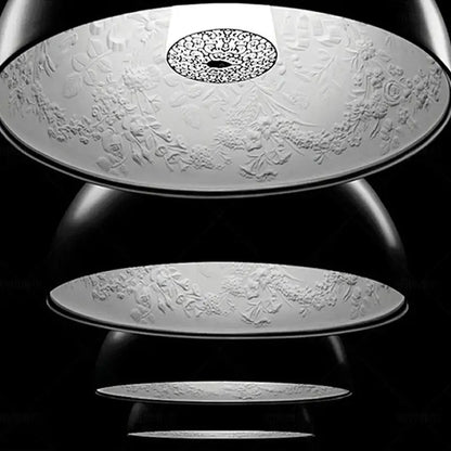 Modern black sky garden resin chandelier dining room pendant light