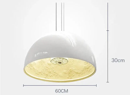 Modern black sky garden resin chandelier dining room pendant light