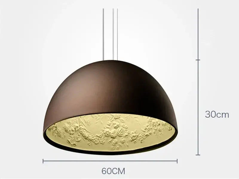 Modern black sky garden resin chandelier dining room pendant light