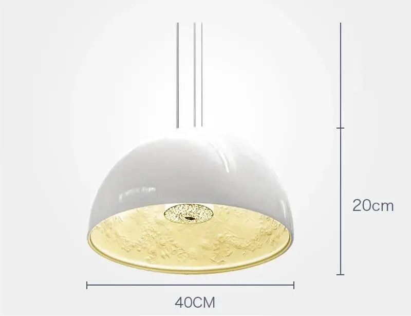 Modern black sky garden resin chandelier dining room pendant light