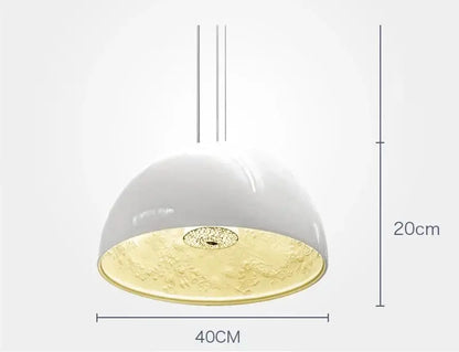 Modern black sky garden resin chandelier dining room pendant light