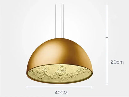 Modern black sky garden resin chandelier dining room pendant light