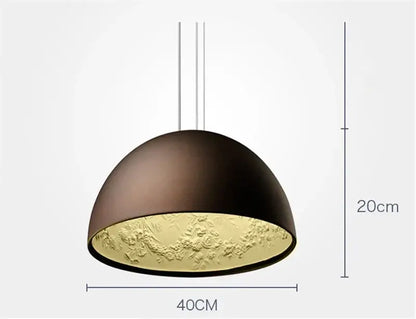 Modern black sky garden resin chandelier dining room pendant light