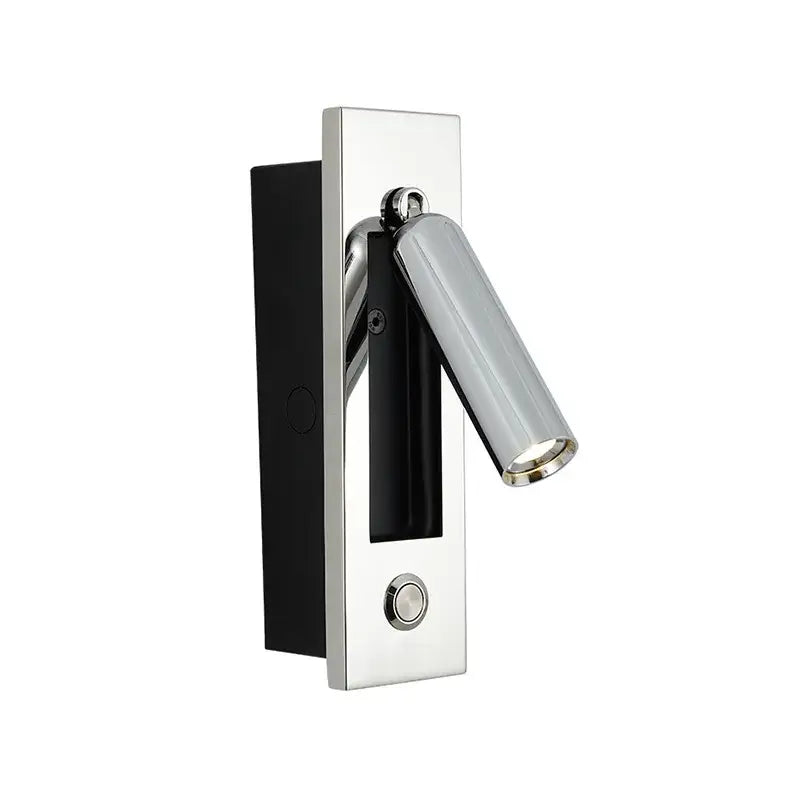 Modern brass and black led mounted headboard wall light bedroom