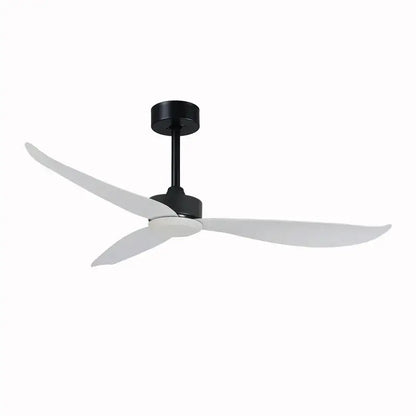 Modern black & dark brown ceiling fan with remote control living room