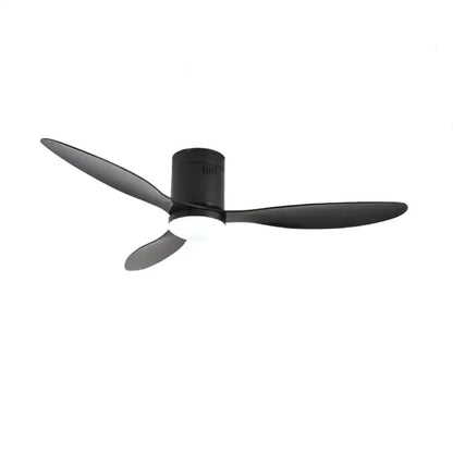 Modern black & white dc ceiling fan with remote control bedroom