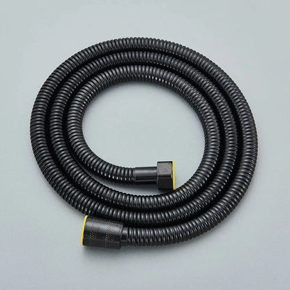 Black bronze flexible stainless steel shower hose bathroom replacement