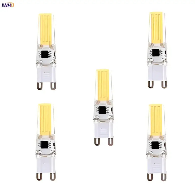 Dimmable led g9 bulbs 5pcs warm white kitchen light bulbs