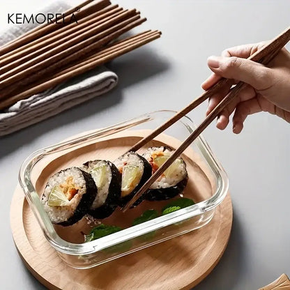 Japanese style natural wooden chopsticks set with tray dining room