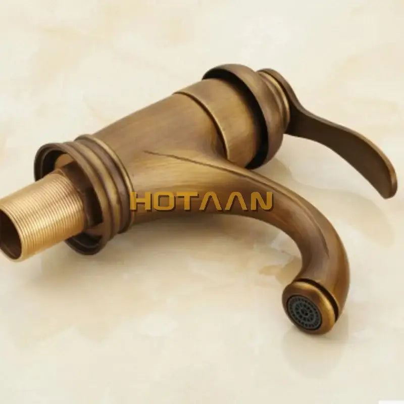Antique brass single handle basin faucet bathroom water mixer tap