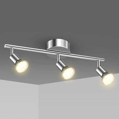 Black metal adjustable angle spot ceiling light for living room