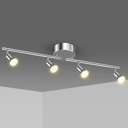 Black metal adjustable angle spot ceiling light for living room